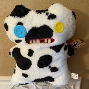 Fuggler Bigg Fugg Cow Print BIG 18 inch Fuggler Plush